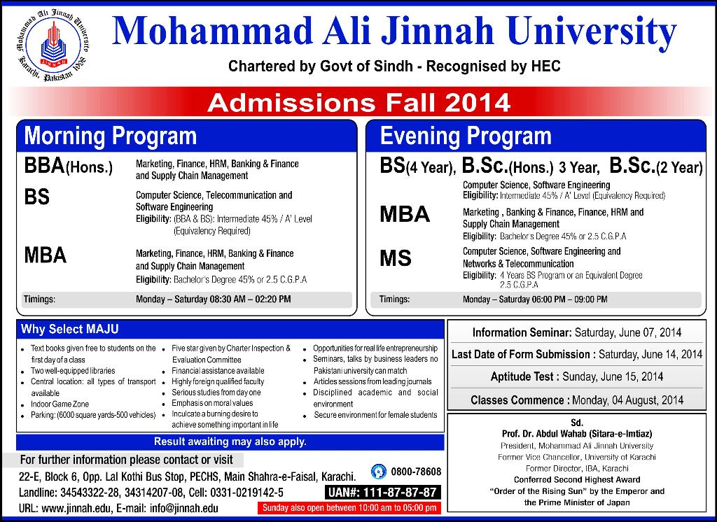 admissions