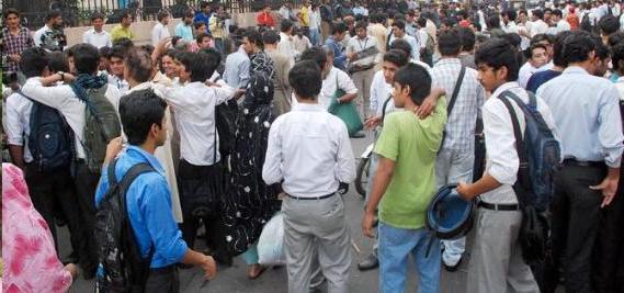 students protest